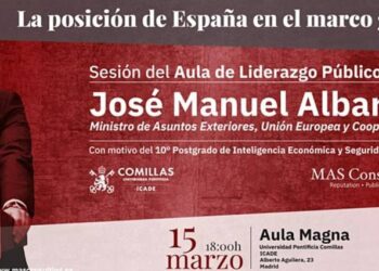 José Manuel Albares habla sobre ‘La posición de España en el marco global’ en el Aula de Liderazgo Público de MAS Consulting e ICADE