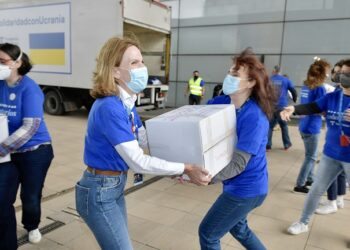 Telefónica y su fundación se movilizan por Ucrania