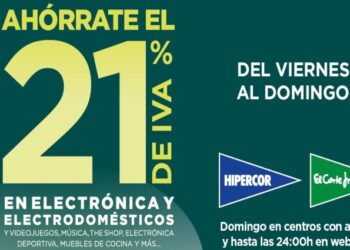 El Corte Inglés propone ahorrar el 21% de IVA en miles de productos durante los próximos días
