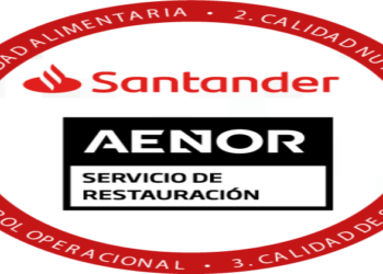 Santander, primera empresa española que recibe la certificación AENOR a la calidad de los restaurantes corporativos 