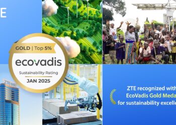 ZTE recibe la Medalla de Oro de EcoVadis por su excelencia en sostenibilidad