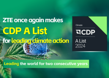 ZTE vuelve a formar parte de la prestigiosa Lista A de Carbon Disclosure Project por su liderazgo mundial en acción climática